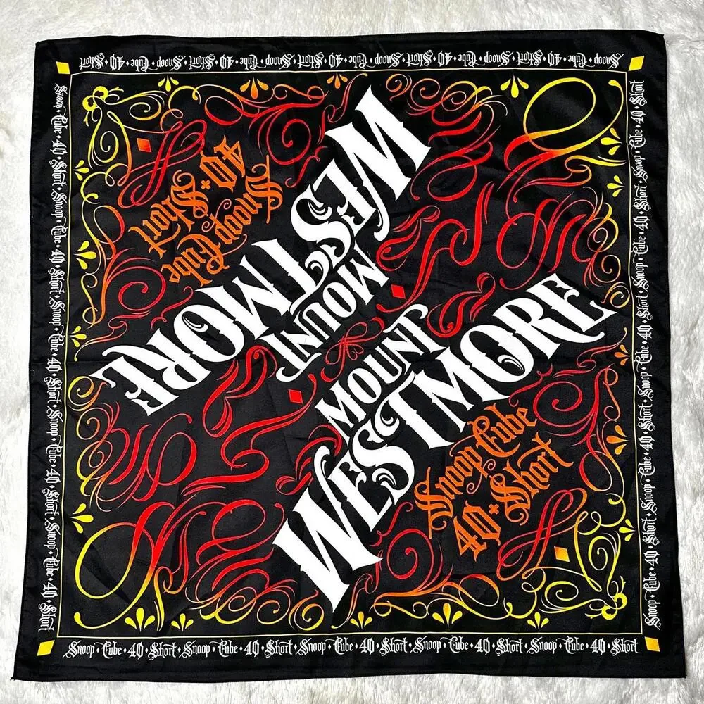 NEW Mount Westmore Logo Snoop Cube 40 Short Bandana Red 24